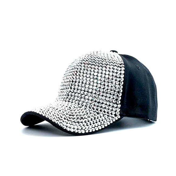 Bebe Diamond Inlay Hat Lady Basketball Cap - Picture 1 of 1